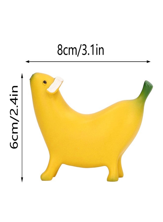Gsycle Banana Dog Statue, Cute Banana Dog Garden Statues Resin Art Statues Funny Figurines Ornaments for Home and Outdoor Garden Decoration(S) - Image 4