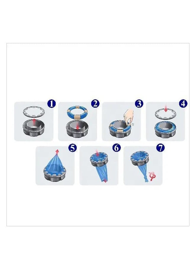 General - 5 Pack Premium Perfumed Nappy Bags,Compatible with Tommee Tippee Twist & Click Refill, Sangenic Tec Simplee Sangenic Nappy Bins, Fragnence Extra Thick Bags (No Cassettes) - Image 1
