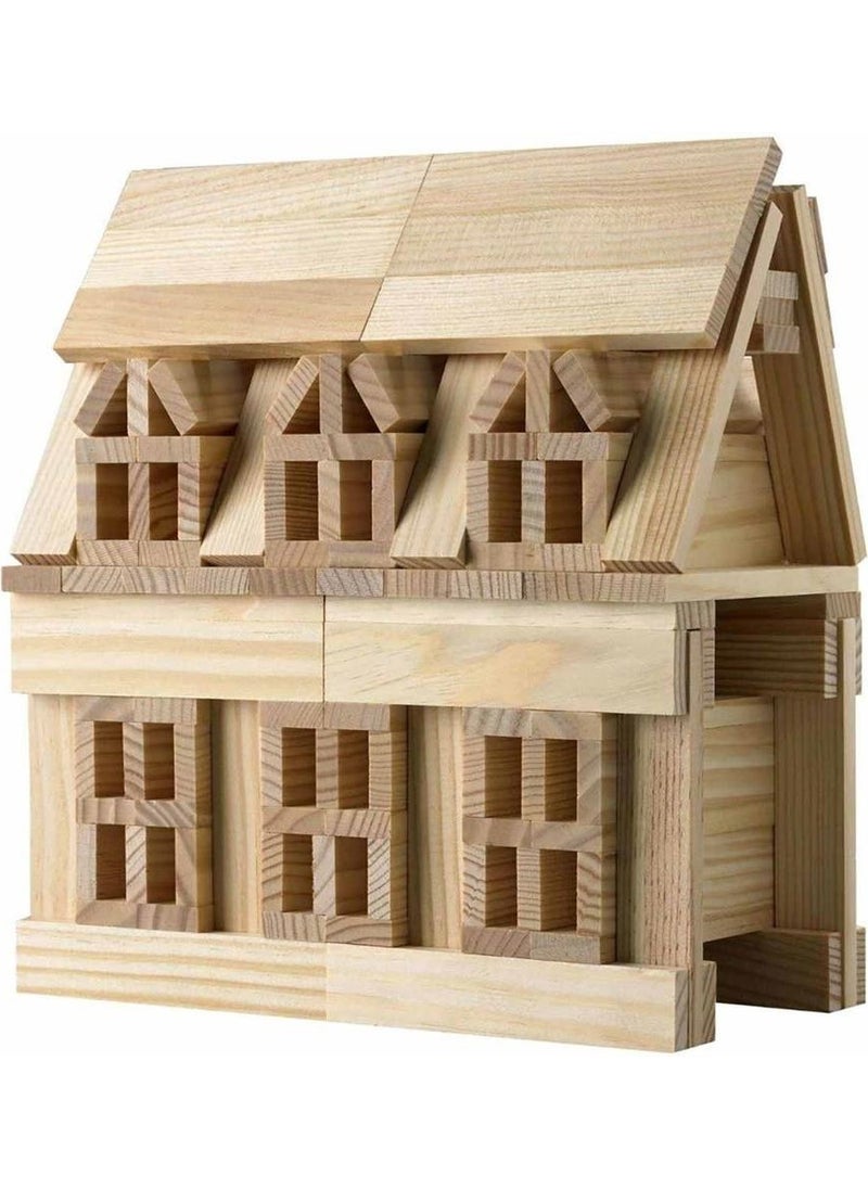 Pal Oyuncak Resourceful Constructions 200 Piece Wooden Building Blocks  - Image 2