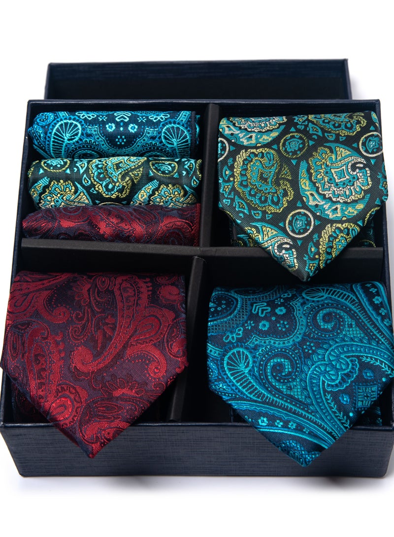 Fashionable Jacquard Neckties And Kerchiefs Suit