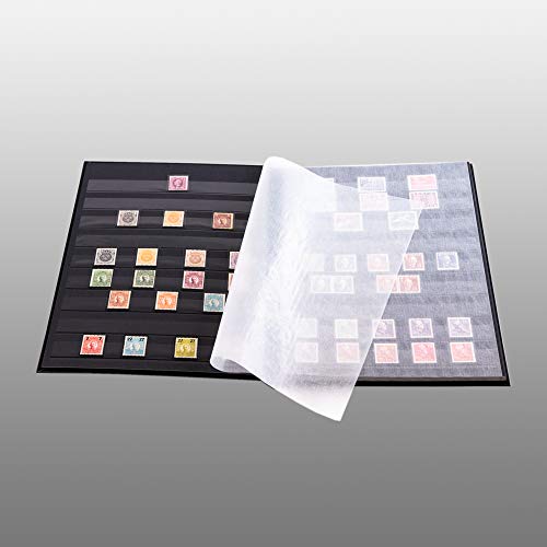Prophila Collection Prophila Stamp Album (New) 16 Black Sides, Green Cover - Image 5