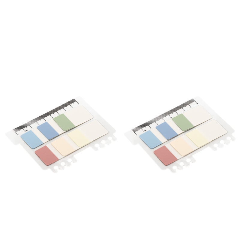 Transparent Sticky Notes: 6 Colored Waterproof Pet Material - Multipurpose Translucent Sticky Notes for Office Home School Study Document Indexing - Image 3