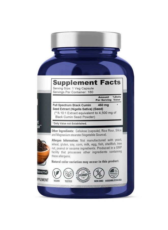 NusaPure Full Spectrum Black Cumin Seed Extract 4500mg 180 Veggie Powder Caps (Extract Ratio 10:1, Non-GMO, Vegan) Non-Oily - pzsku/Z9FDAB6B21901F2746ABBZ/45/_/1739883152/7891afc5-e6fd-44e6-8539-22842d292b57