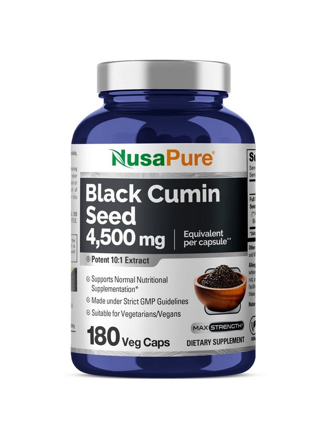 NusaPure Full Spectrum Black Cumin Seed Extract 4500mg 180 Veggie Powder Caps (Extract Ratio 10:1, Non-GMO, Vegan) Non-Oily - pzsku/Z9FDAB6B21901F2746ABBZ/45/_/1740202423/ab19990e-99b0-418f-ab6d-61d7cc3853be