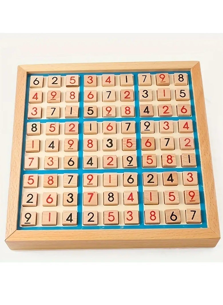 Enhance Logic with Fun - Intermediate Square Wooden Sudoku Game for Strategic Thinking  Cognitive Skill Building - Image 2