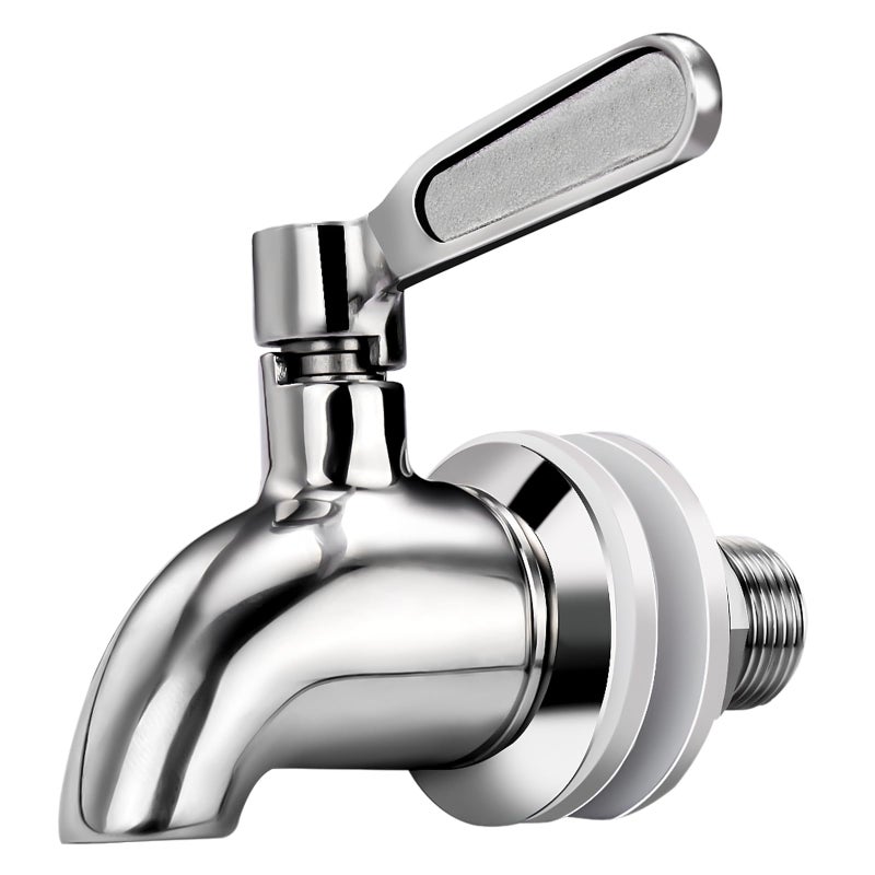 Bkinpid Stainless Steel Replacement Spigot for Beverage Dispenser, 304 Stainless Steel Drink Dispenser Water Filter Tap for Drink Sun Tea Glass Jar Container - Image 4