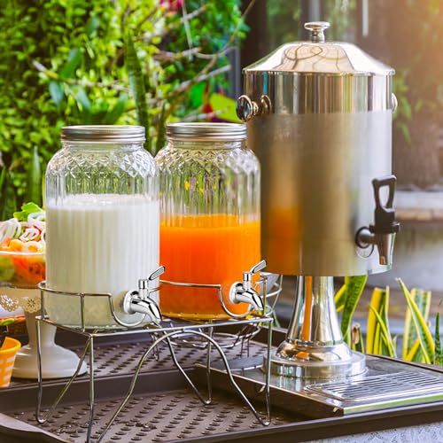 Bkinpid Stainless Steel Replacement Spigot for Beverage Dispenser, 304 Stainless Steel Drink Dispenser Water Filter Tap for Drink Sun Tea Glass Jar Container - Image 2