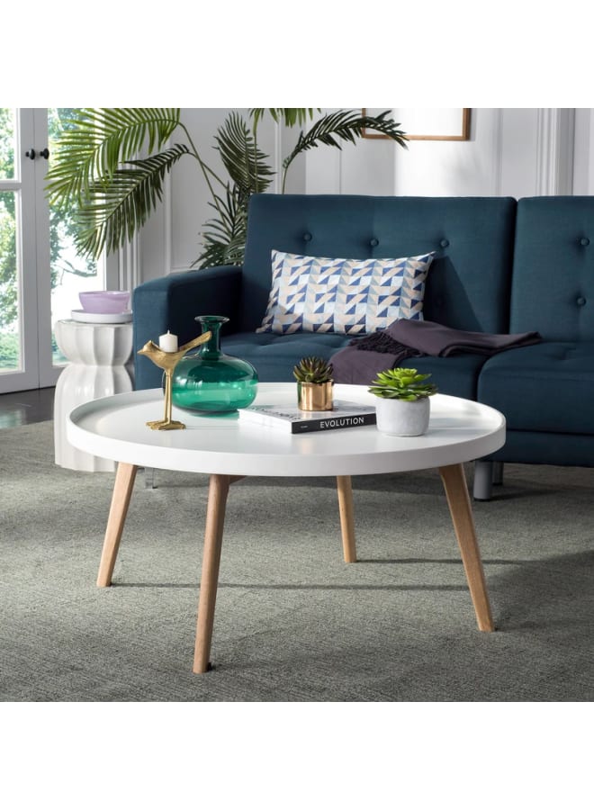 Retro RA-T30 Coffee Table 42x90x90cm - White - Image 1