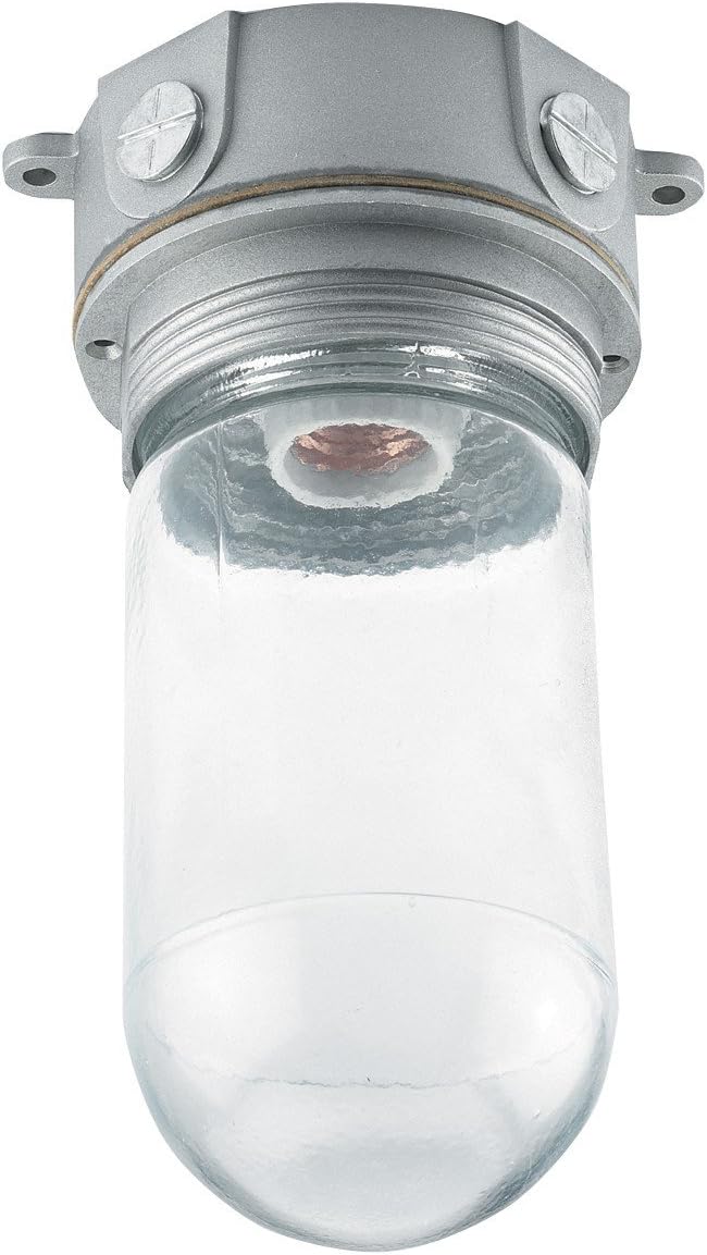 Krowne Refrigeration Vaporproof Light Fixture Shatterproof with Wire Guard Die Cast Aluminum Base Surface Mount Replaces FMP 2531230