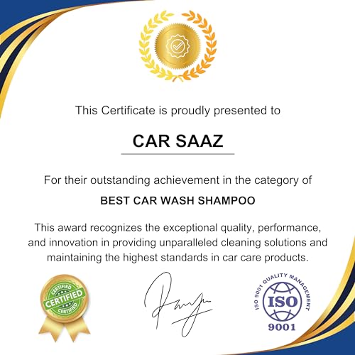 CAR SAAZ Wash X Car & Bike Wash Shampoo (1L) | Safe for All Paint Types | Shine Enhancing Formula, Premium Wash & Shine Car Shampoo | Thick Foam, Super Suds, pH Balanced, | Clean & Protect (1000ml) - Image 3