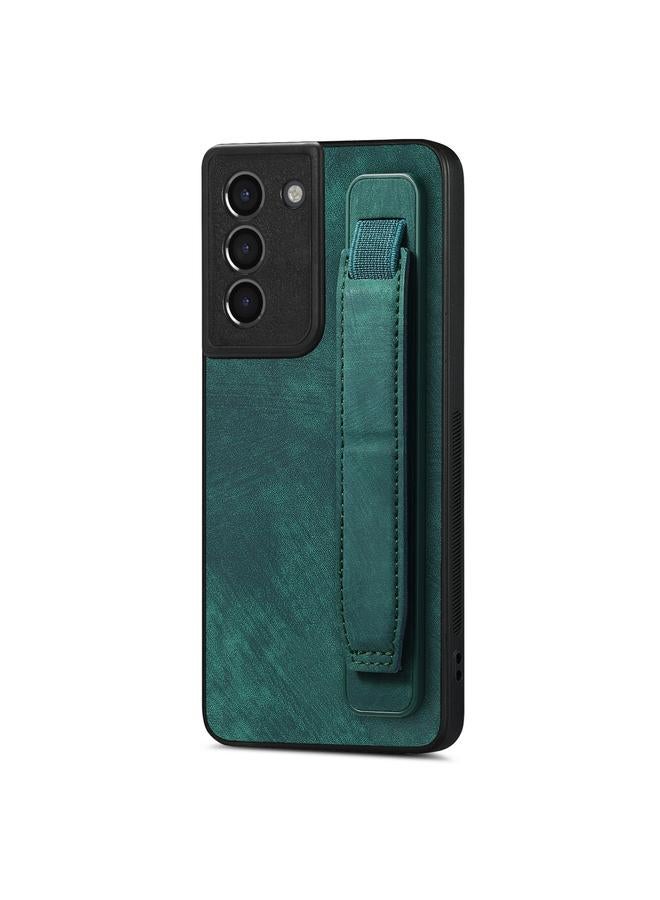 S-TOP Case For Samsung Galaxy S21+ 5G Retro Wristband Holder Leather Back Phone Case - Image 1