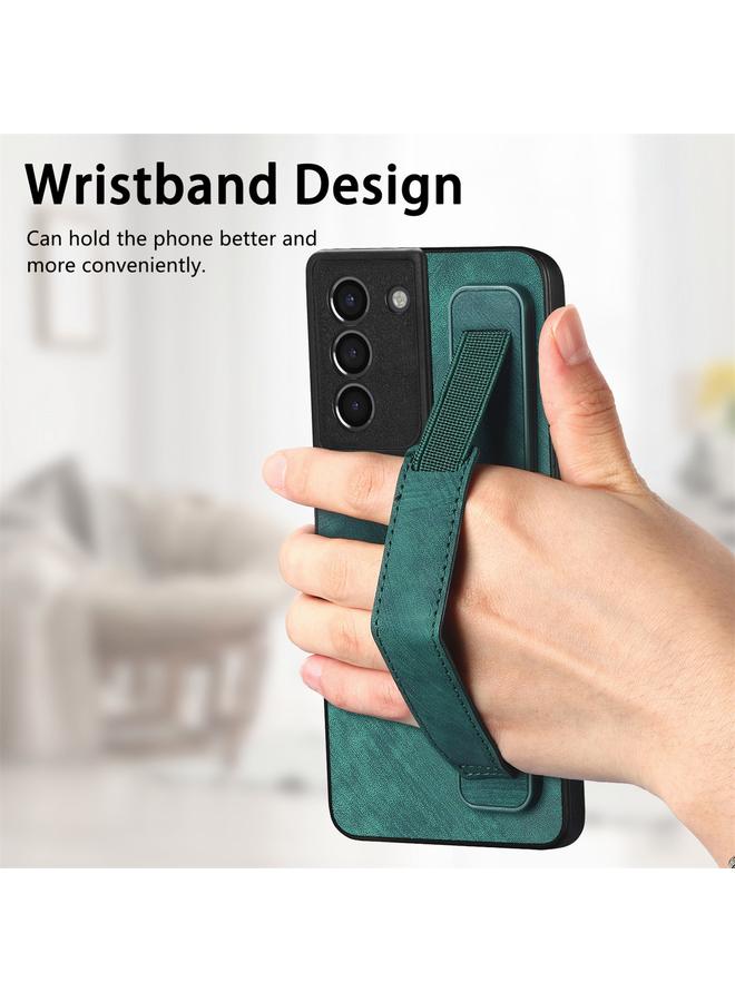 S-TOP Case For Samsung Galaxy S21+ 5G Retro Wristband Holder Leather Back Phone Case - Image 3
