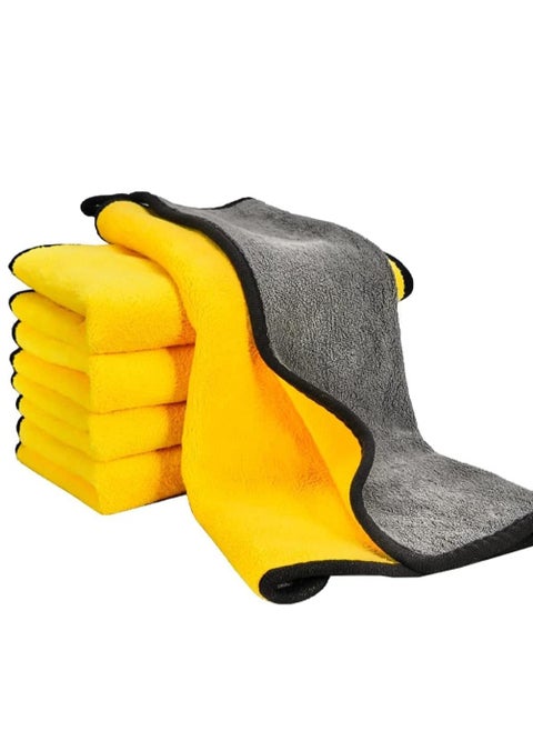 5 Pcs Car Drying Towel Super Absorbent and Quick Drying Microfiber Cleaning Towel for Car Household 30 x 40cm