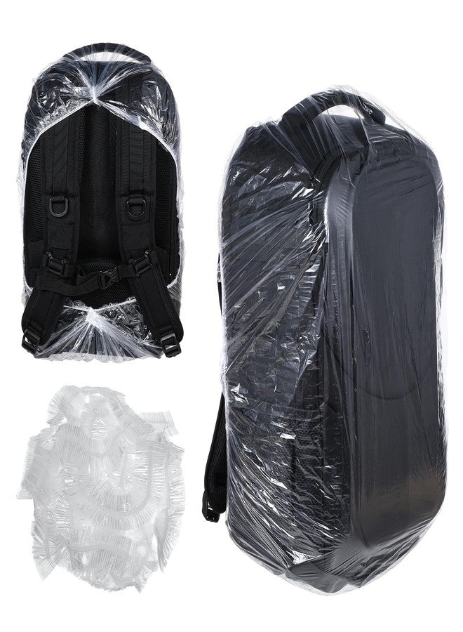 Zyghjort 10 PCS Portable Elastic Waterproof Backpack Covers, 41L-50L Large Size Disposable Backpack Rain Cover Waterproof Outdoor Backpacks Pack Covers Protector Rain Cover for Camping Hiking Cycling Emergency - Image 1