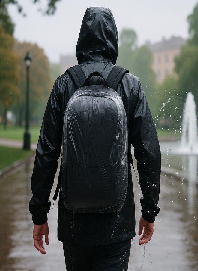 Zyghjort 10 PCS Portable Elastic Waterproof Backpack Covers, 41L-50L Large Size Disposable Backpack Rain Cover Waterproof Outdoor Backpacks Pack Covers Protector Rain Cover for Camping Hiking Cycling Emergency - Image 5