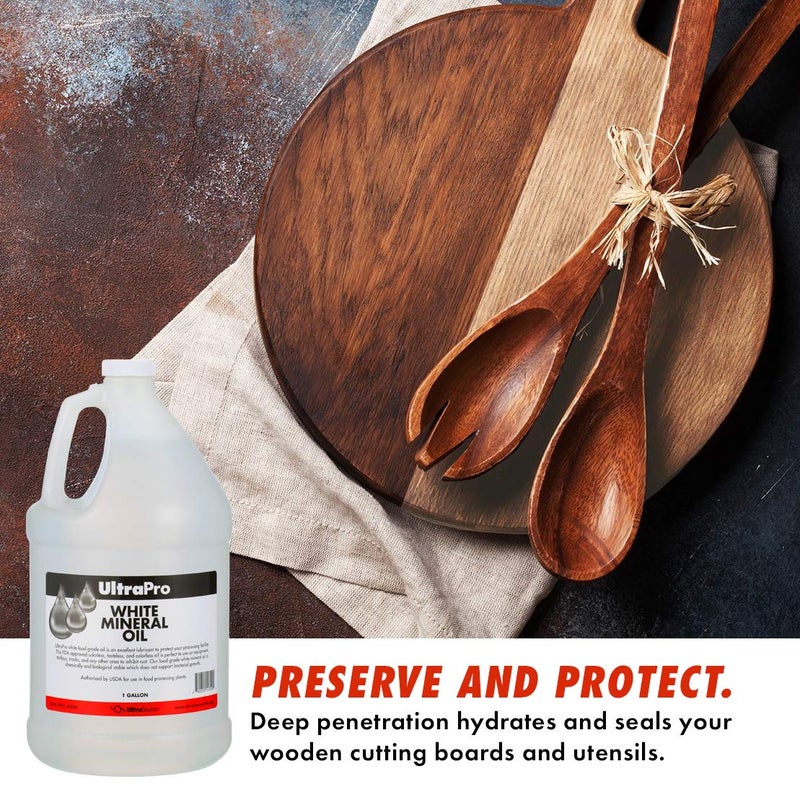 UltraSource UltraPro Food Grade Mineral Oil for Lubricating and Protecting Cutting Board, Butcher Block, Stainless Steel, Knife, Tool, Machine and Equipment (1 Gallon) - Image 2
