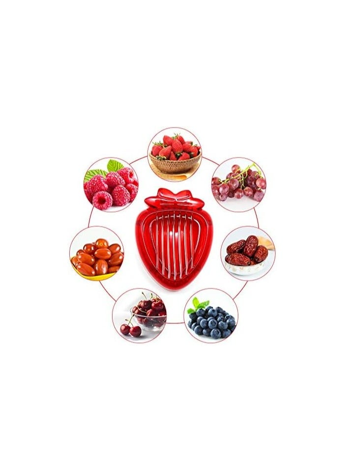 Oasisgalore - Strawberry Huller Stem Remover and Slicer Set,Kitchen Peeler Tools - Image 1