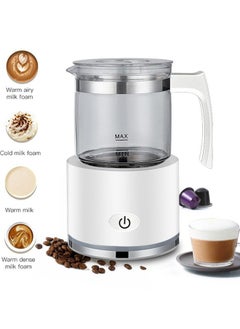 ET-LIFE 4-in-1 Automatic Cold/Hot Milk Frother Milk Warmer 600W SH01W White  - Image 1