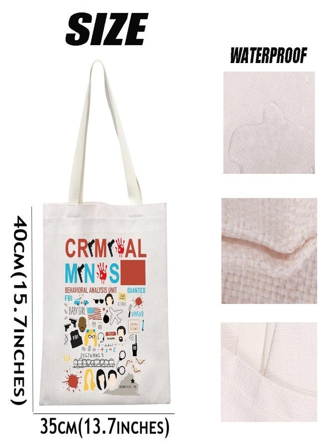MEIKIUP Murder TV Show Canvas Tote Bag True Crime TV Show Merchandise for Fans True Crime Lovers Gift (Cri Tote Bag) - Image 3