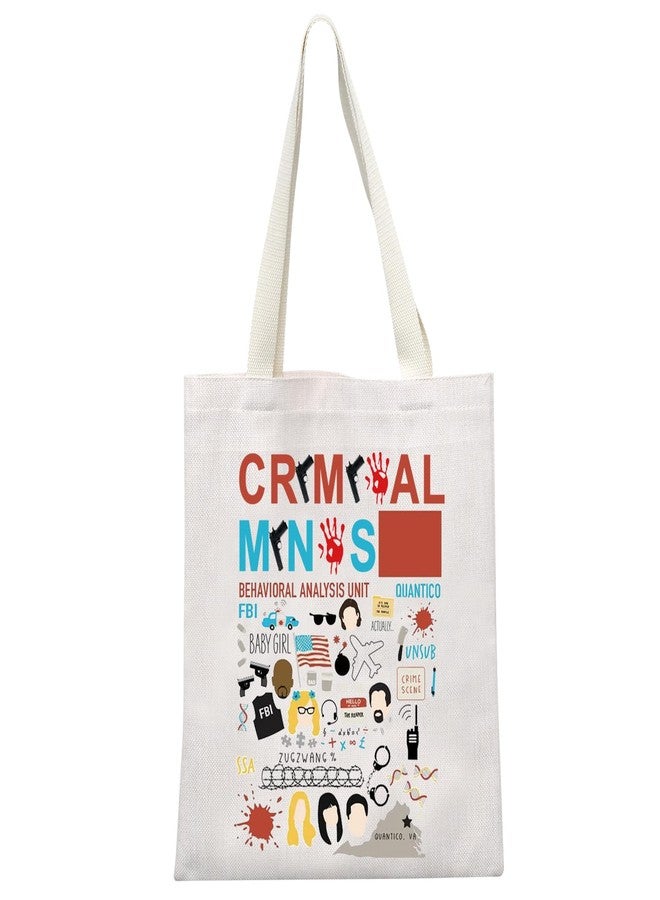 MEIKIUP Murder TV Show Canvas Tote Bag True Crime TV Show Merchandise for Fans True Crime Lovers Gift (Cri Tote Bag) - Image 1