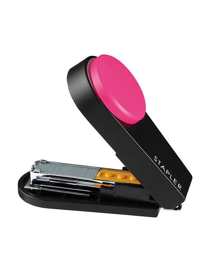 Max Hd-10Xs Mini Portable Stapler For Students And Office, Lightweight And Portable Handheld Stapler With Built-In Staple Remover, Compatible With 10# Staples, Pink - Image 3