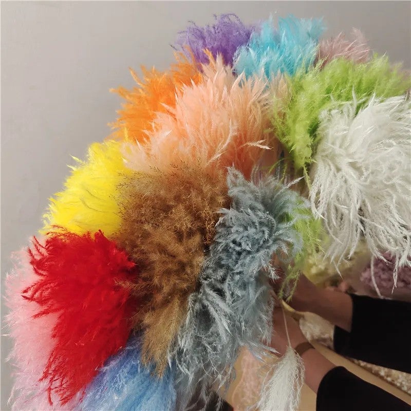 Bluejw Golden Silk Grass Pampas Grass Floral Arrangements - Dried Pogonatherum Crinitum - Boho Home Wedding Party Christmas Decorations - Image 4