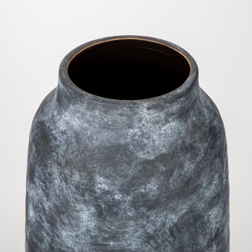 Briful Ceramic Flowers Vase Home Decor, Kitchen Dining Farmhouse Table Vases, Rustic Vintage Living Room Bathroom Bedroom Decorations for Office Coffee Desk Fireplace Shelf Mantel (11” Tall) - Image 3