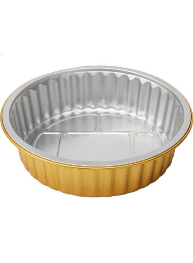 Faxilon Air Fryer And Oven-Specific Aluminum Foil Pans, Gold Thickened, 870Ml*20 Pieces, Aluminum Foil Trays, Baking Pans - Image 3