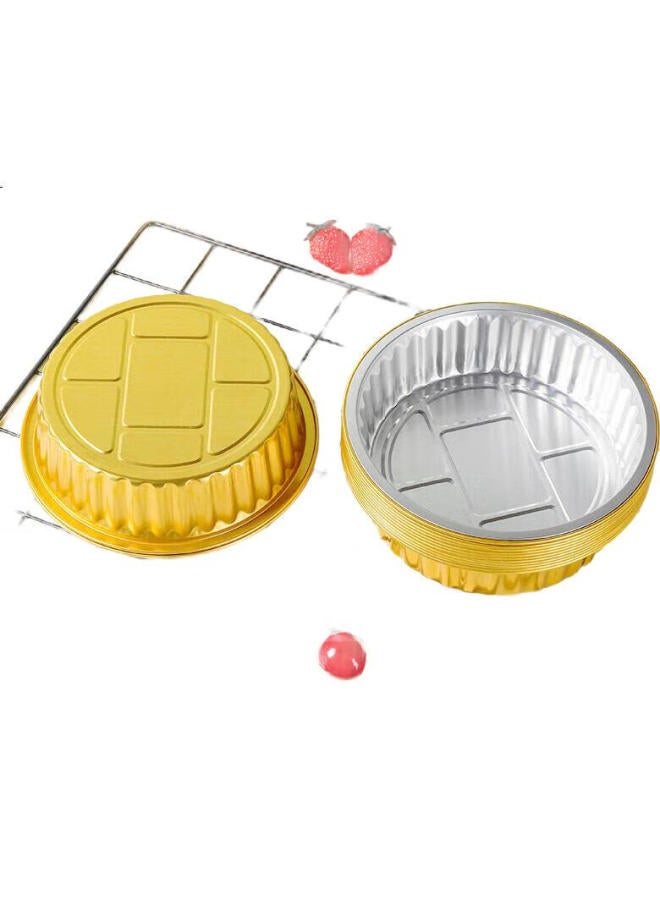 Faxilon Air Fryer And Oven-Specific Aluminum Foil Pans, Gold Thickened, 870Ml*20 Pieces, Aluminum Foil Trays, Baking Pans - Image 1