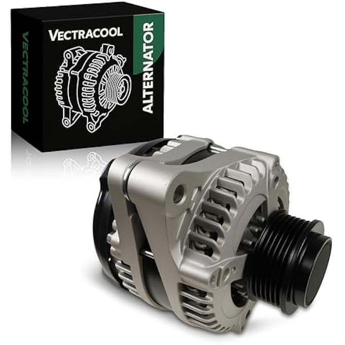 VectraCool 11573N Alternator Compatible with Honda Odyssey 3.5L 2011-2013,Pilot 3.5L 2012-2015,Ridgeline 3.5L2012-2014 Replacement#31100-RV0-A01 31100RV0A01RM 400-52429R 9764219-124 104210-1240 11573 11573A - Image 1
