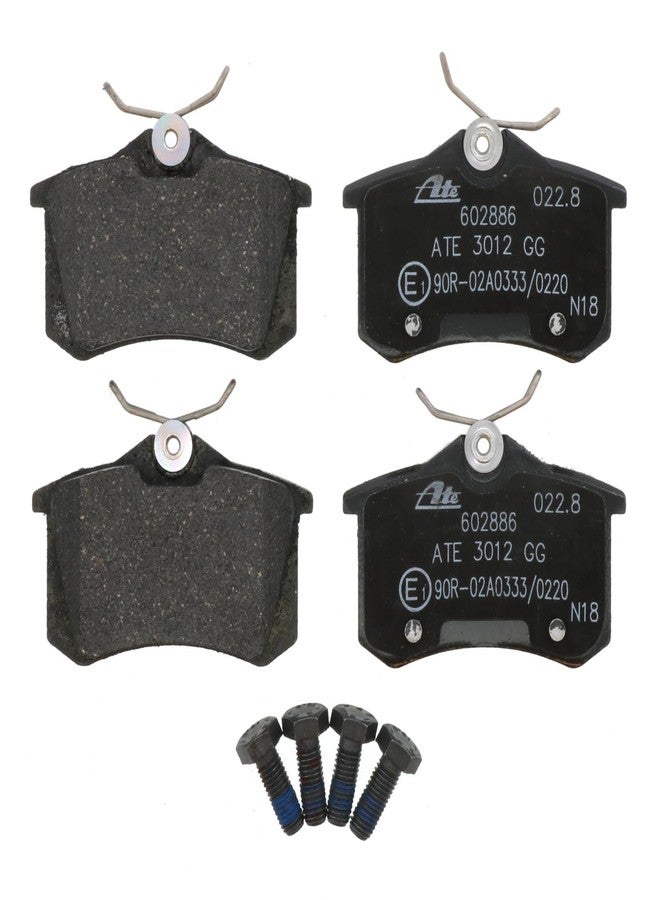 ATE Original Semi-Metallic Rear Disc Brake Pad Set 602886 for Audi, Volkswagen