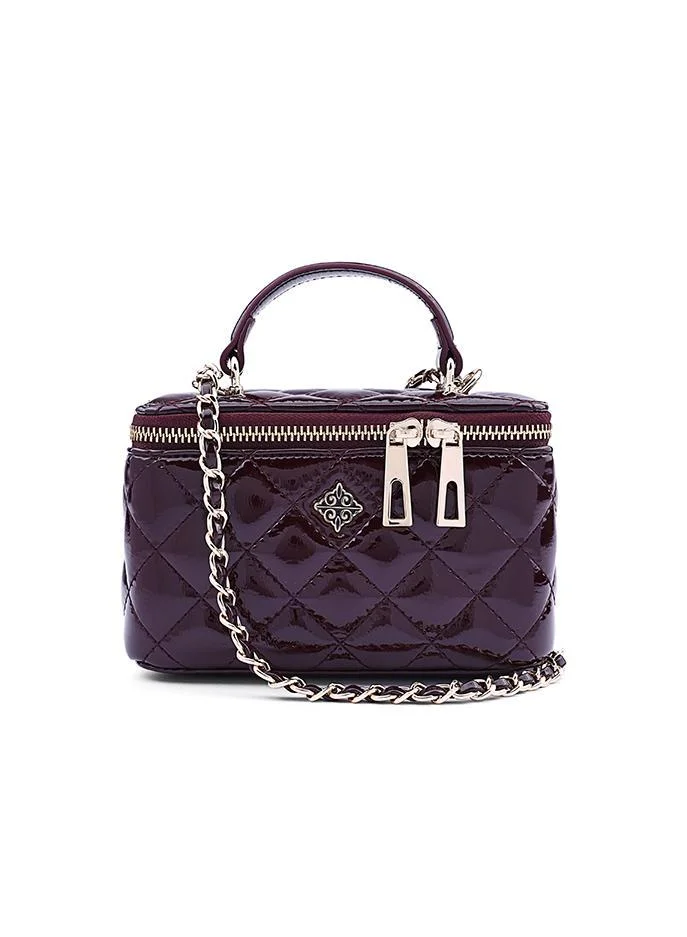 كابلي حقيبة يد نسائية منقوشة