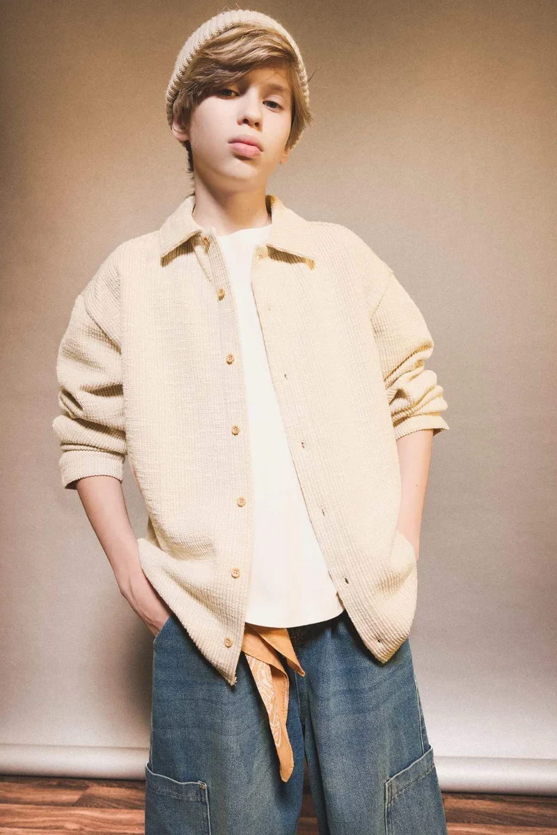 ديفاكتو Regular Fit Polo Collar Sweatshirt