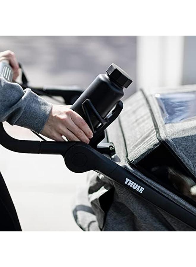 THULE Stroller Cup Holder Bottle Cage Jogging Strollers Black - Image 2