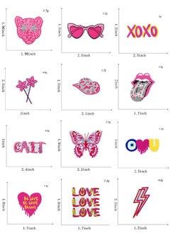 Pink Y2K Iron on Patches Preppy Western Cowgirl Sew on Applique Repair Embroidered Patches Early 2000s Aesthetic DIY Craft Accessories for Women Girls Clothing Backpack Hat Jacket Jeans 16Pcs - pzsku/Z9FDBA90EC3D3E709E8E0Z/45/_/1722423134/c4c2ce40-2774-4a1e-b893-5add3d417ce5