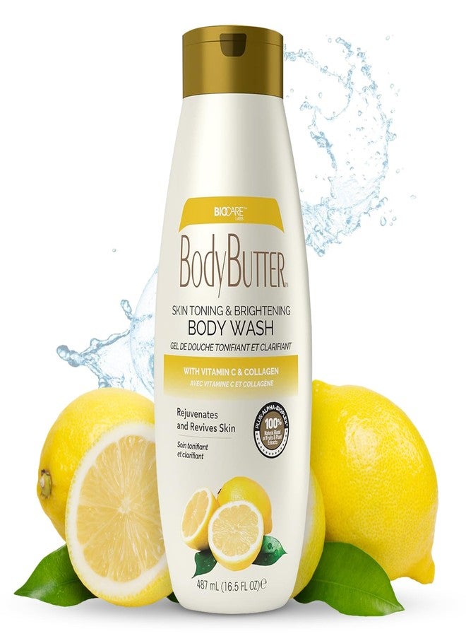 Biocare Vitamin C and Collagen Body Wash: Ultimate Brightening & Toning Solution, Ideal for Men & Women - Enhances Skin & Hydrates, Suitable All Skin Types, Sulfate-Free 16.5 oz - Image 1