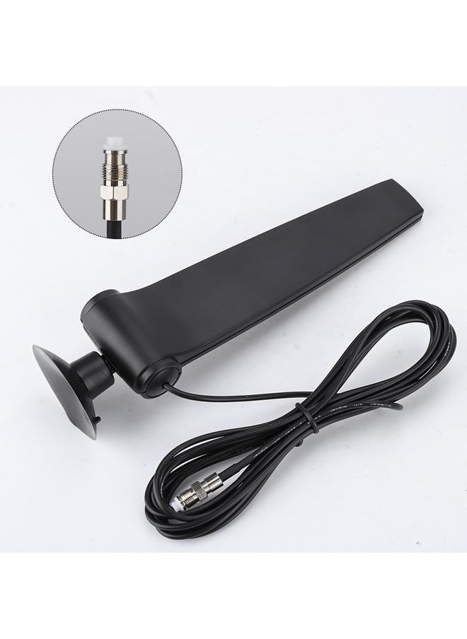 Thoraya 1pcs Black ABS High Gain Antenna 2.4G Wifi 9DB Omnidirectional Antennas  - Image 4