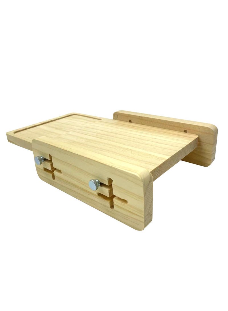 general Bread Slicer for Homemade Bread, World's 1st Horizontal Wooden Loaf Cutter with Crumb Tray, Adjustable 3 Slice Thickness, Perfect for Sourdough, Cakes, Toast, and Bagels(without knife) - Image 5