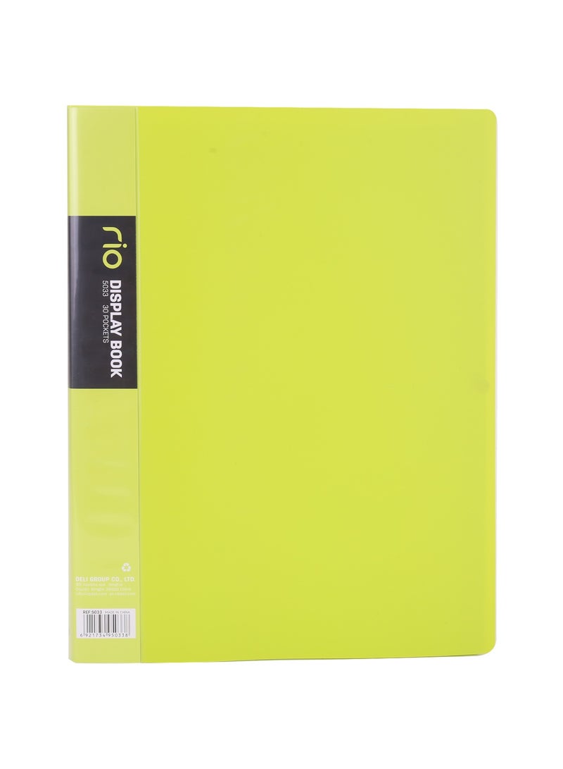 Deli E5033 Display Book - A4, 30 Pages, Assorted Colors - Image 2