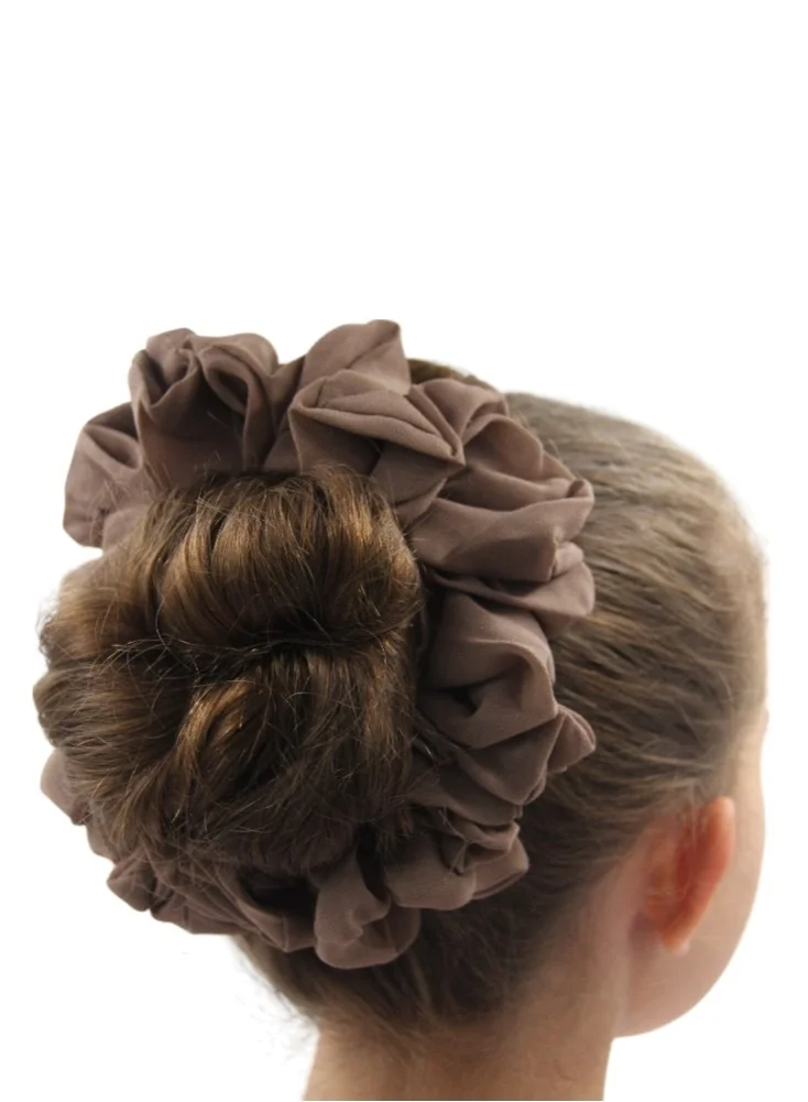 D'Daniela D'Daniela - Elastic Volumizing Hijab Scrunchie Tie Bun - Dark Brown