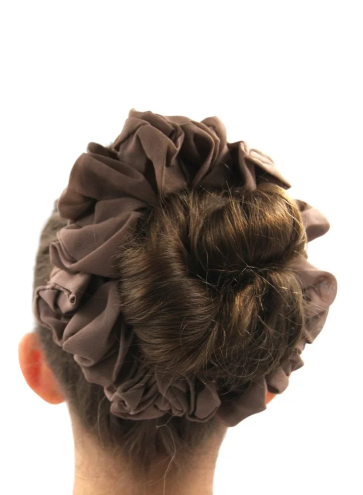 D'Daniela D'Daniela - Elastic Volumizing Hijab Scrunchie Tie Bun - Dark Brown