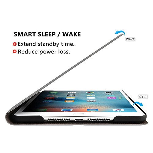 MOCA Case for 10.2 inch iPad 9th 8th 7th Generation 2021 2020 2019 Launch (Soft Back) A2603 A2604 A2605 A2270 A2428 A2429 A2430 A2197 A2198 A2200 Flip Case Cover (Grey) - Image 3