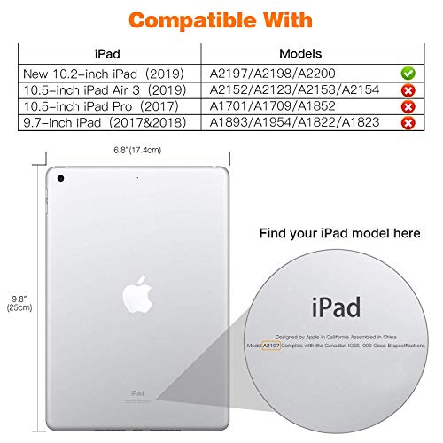 MOCA Case for 10.2 inch iPad 9th 8th 7th Generation 2021 2020 2019 Launch (Soft Back) A2603 A2604 A2605 A2270 A2428 A2429 A2430 A2197 A2198 A2200 Flip Case Cover (Grey) - Image 2
