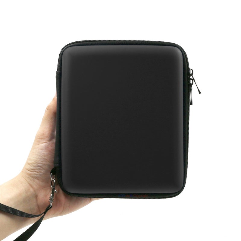 ADVcer 2DS Case, EVA Waterproof Hard Shield Protective Carrying Case with Hand Wrist Strap and Double Zipper Compatible with Nintendo 2DS (Black) - Image 1