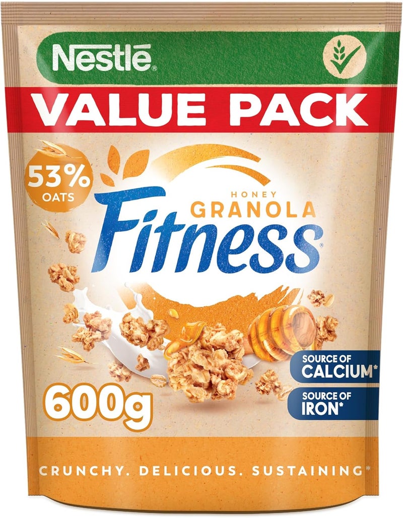 Nestlé عبوة قيمة من حبوب ناستله فيتنس بالعسل والجرانولا (600غ) - Image 1