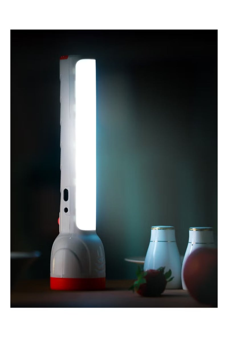 GFL5708N Rechargeable LED Torch with Side Light | Rechargeable Lead-Acid Battery and Easy to Use| Energy Saving up to 80%| Compact, Portable and Light-Weight Design with 3 Hours Operating Time - Image 1