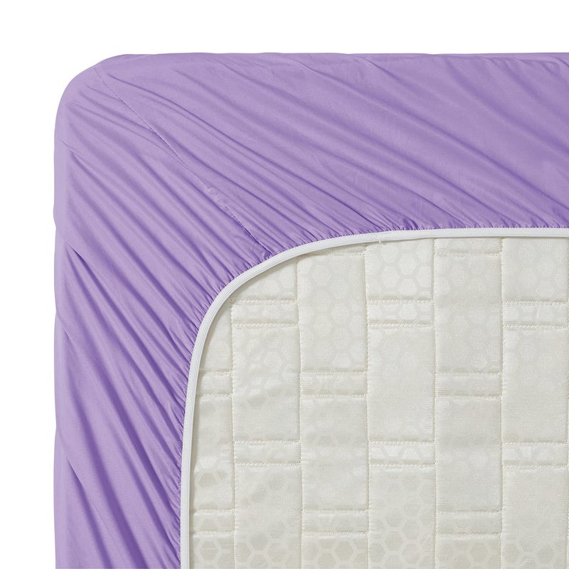 Clara Clark Bed Sheets, Premier 1800 Series 4 Piece Bed Sheet Set, Deep Pocket, Wrinkle, Fade, Stain Resistant, Luxury Soft Bedding Sheets & Pillowcases, Full, Lavender - Image 4