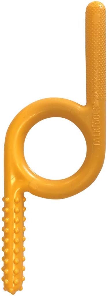 TalkTools Textured Chewy Orange 1pk Oral Motor Sensory Tool for Kids and Toddlers Therapy Tools to Improve Chewing and Biting