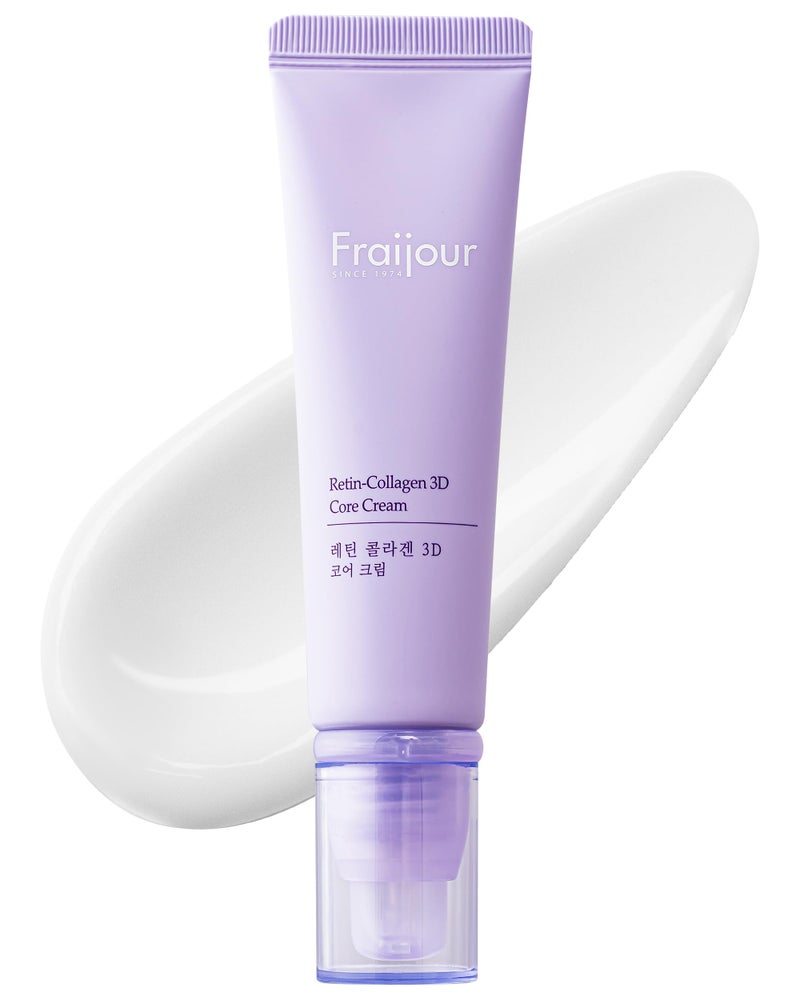 Fraijour Retin-Collagen 3D Core Cream â€“ Anti-Aging Cream with Retinal, 7 Collagens & 9 Peptides, Firms, Plumps & Smooths Skin, Reduces Pores & Fine Lines, For Sensitive Skin, 1.69 fl.oz. - Image 1