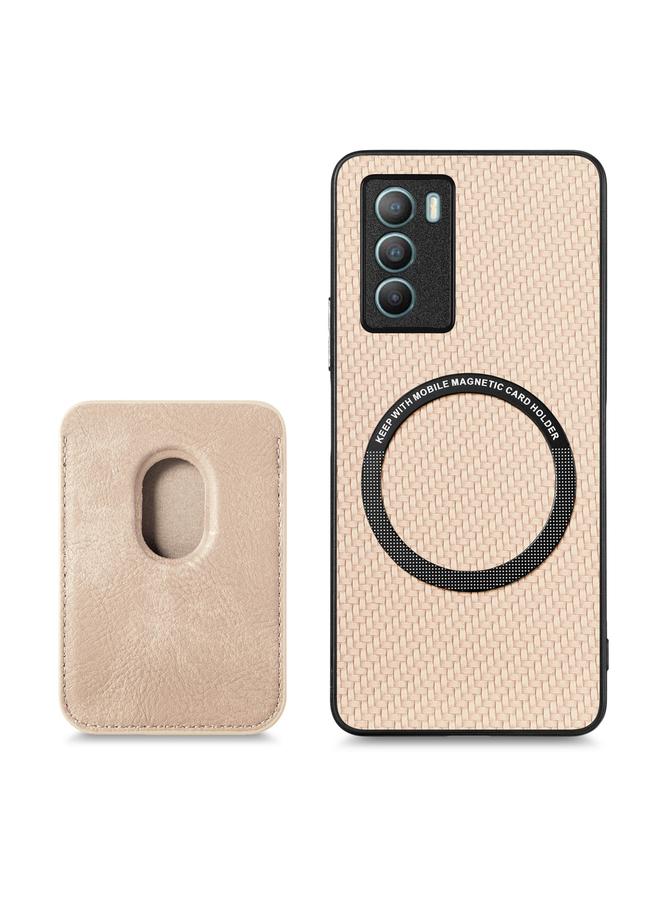 إيروريكس جراب هاتف Vivo T1 من ألياف الكربون والجلد مع بطاقة Magsafe - Image 3